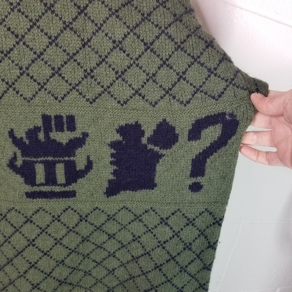 Vtg 90s Y2k Latchfords of Ireland wool viking sweater Irish Fisherman - Picture 15 of 15